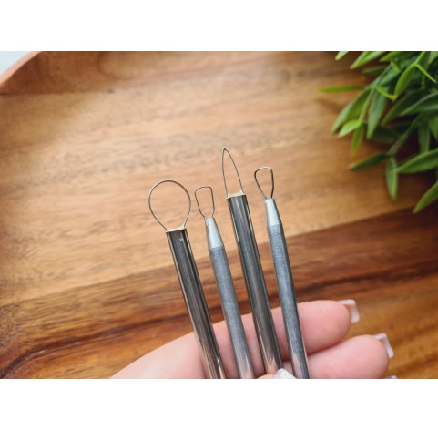 Polymer clay tools, Modelling tool, Cosclay SCULPTOOLS, 4 pcs., double-sided