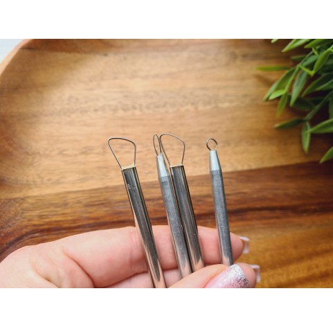 Polymer clay tools, Modelling tool, Cosclay SCULPTOOLS, 4 pcs., double-sided