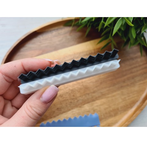 Pattern blade for polymer clay Zigzag, 10 cm