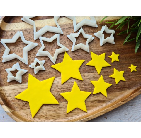 "Star, style 1", set of 8 cutters, one clay cutter or FULL set