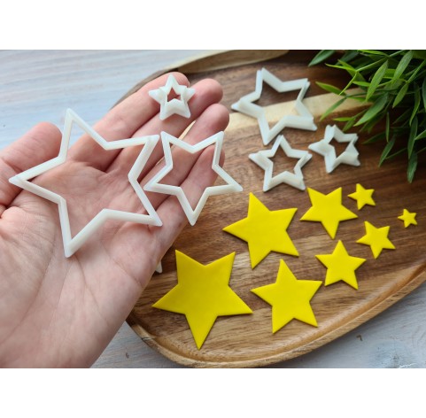 "Star, style 1", set of 8 cutters, one clay cutter or FULL set