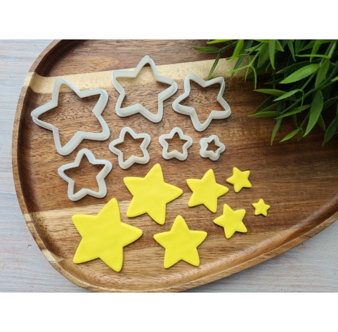 "Star, style 2", set of 7 cutters, one clay cutter or FULL set