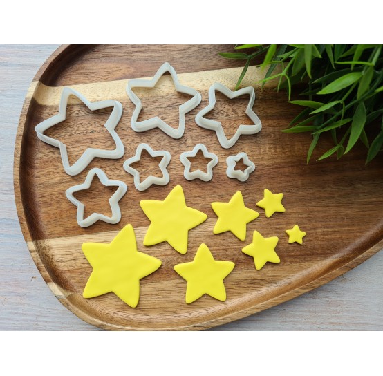 "Star, style 2", set of 7 cutters, one clay cutter or FULL set