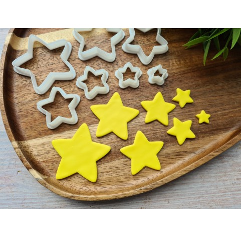 "Star, style 2", set of 7 cutters, one clay cutter or FULL set