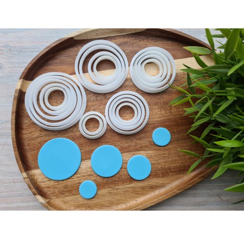 "Circle" set of 19 cutters, one clay cutter or FULL set