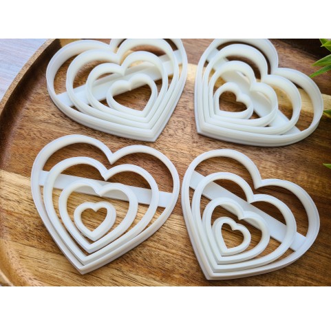 "Heart, style 1" set of 16 cutters, one clay cutter or FULL set