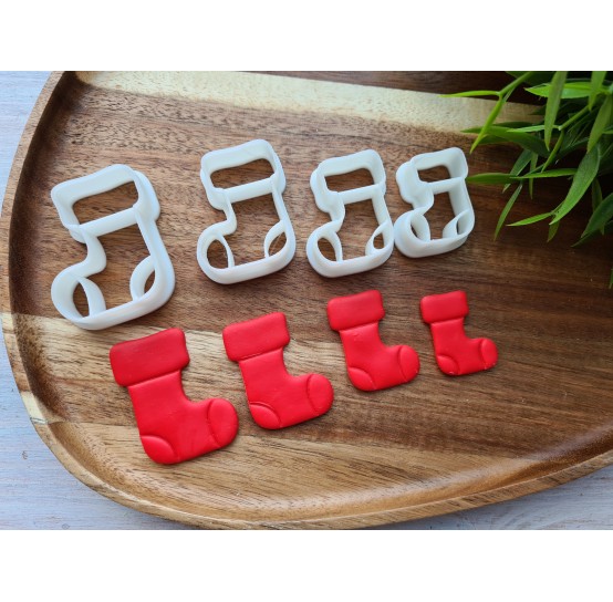 "Santa boot", set of 4 cutters, one clay cutter or FULL set