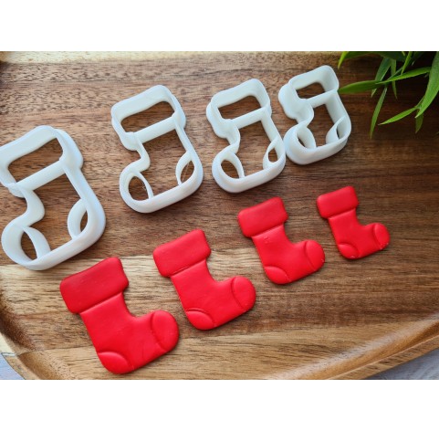 "Santa boot", set of 4 cutters, one clay cutter or FULL set