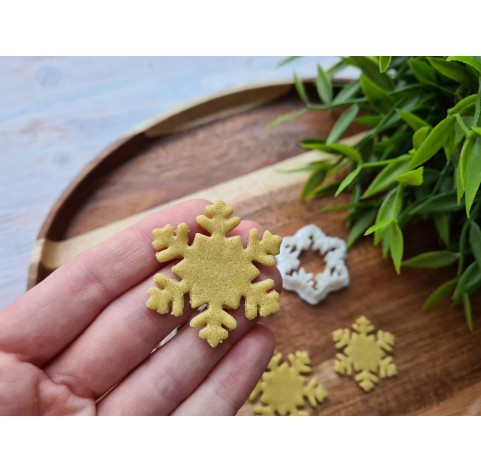 "Snowflake, style 1", set of 3 cutters one clay cutter or FULL set