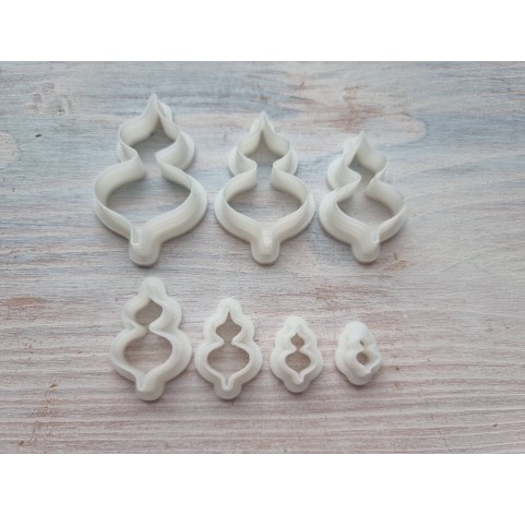 "Christmas ornament, style 1", set of 7, cutters one clay cutter or FULL set