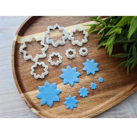 "Sunny flower", set of 7, cutters one clay cutter or FULL set