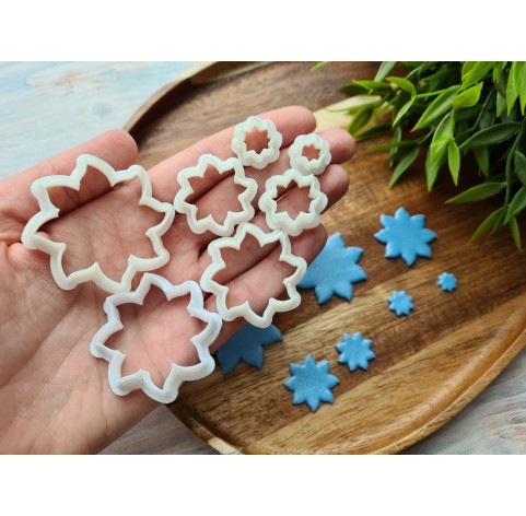 "Sunny flower", set of 7, cutters one clay cutter or FULL set