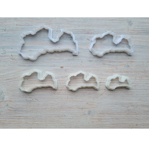 "Latvian map",  set of 5 cutters, one clay cutter or FULL set