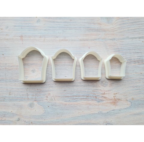 "Grave", set of 4 cutters, one clay cutter or FULL set