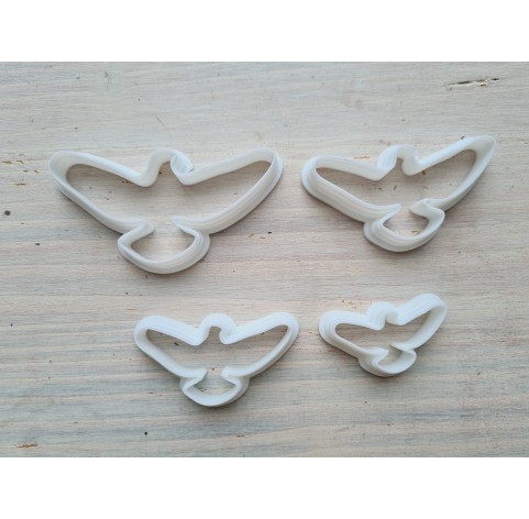 "Silhouette of a pigeon", set of 4, cutters one clay cutter or FULL set