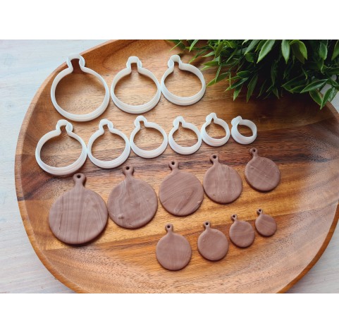 "Bread and charcuterie cutting board, style 1", set of 9, cutters one clay cutter or FULL set