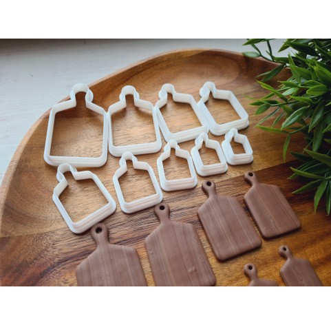 "Bread and charcuterie cutting board, style 2", set of 9, cutters one clay cutter or FULL set