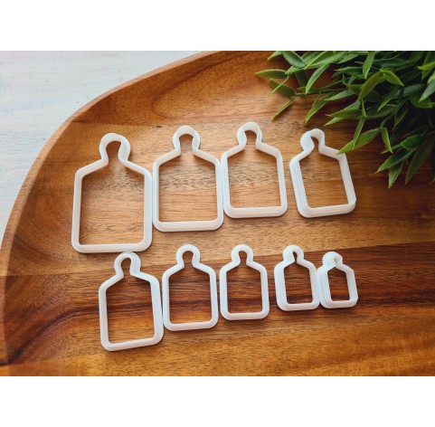 "Bread and charcuterie cutting board, style 2", set of 9, cutters one clay cutter or FULL set