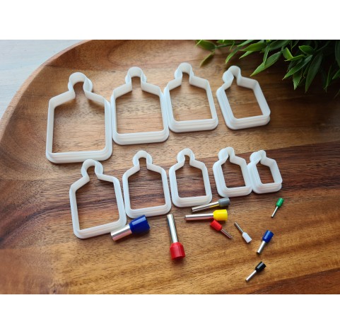 "Bread and charcuterie cutting board, style 2", set of 9, cutters one clay cutter or FULL set