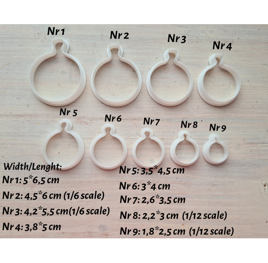 "Bread and charcuterie cutting board, style 3", set of 9, cutters one clay cutter or FULL set