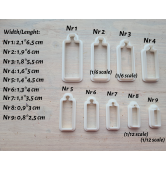 "Bread and charcuterie cutting board, style 3", set of 9, cutters one clay cutter or FULL set