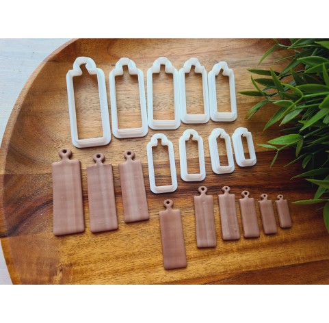 "Bread and charcuterie cutting board, style 3", set of 9, cutters one clay cutter or FULL set
