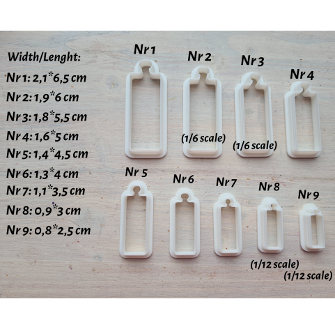 "Bread and charcuterie cutting board, style 3", set of 9, cutters one clay cutter or FULL set