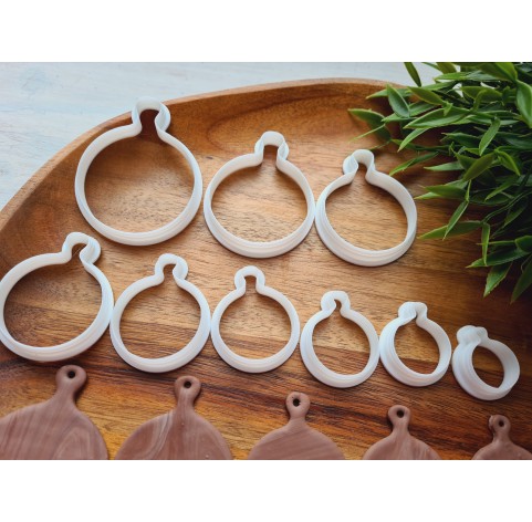 "Bread and charcuterie cutting board, style 3", set of 9, cutters one clay cutter or FULL set