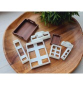 "Kitchen tray, style 2, classic", 1:6, 1:12 scale clay cutters or FULL set
