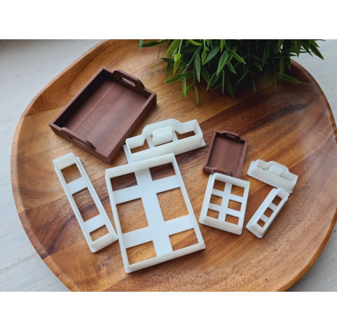 "Kitchen tray, style 2, classic", 1:6, 1:12 scale clay cutters or FULL set