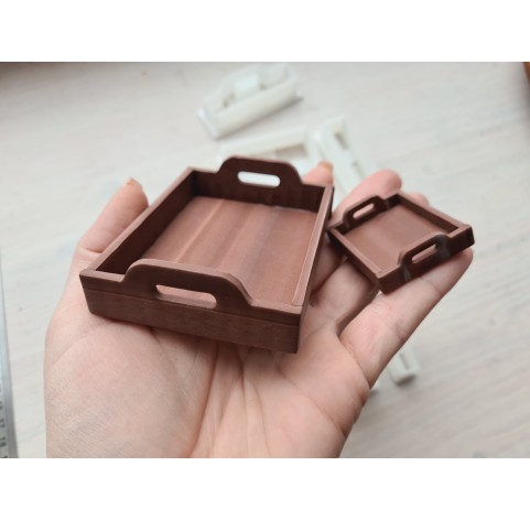 "Kitchen tray, style 2, classic", 1:6, 1:12 scale clay cutters or FULL set