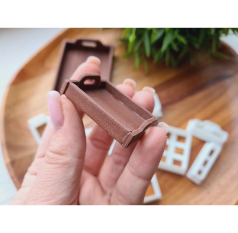 "Kitchen tray, style 2, classic", 1:6, 1:12 scale clay cutters or FULL set