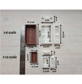 "Kitchen tray, style 3, modern", 1:6, 1:12 scale clay cutters or FULL set
