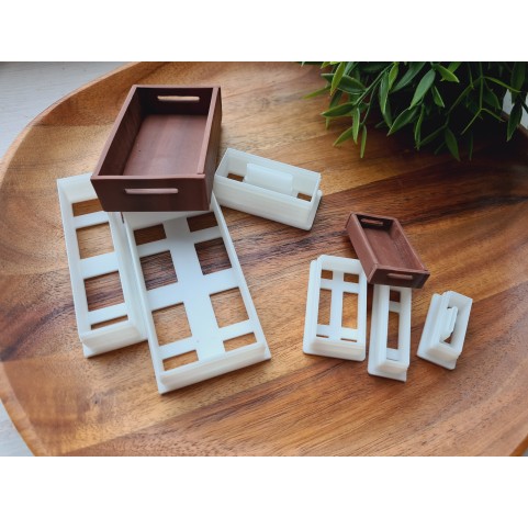 "Kitchen tray, style 3, modern", 1:6, 1:12 scale clay cutters or FULL set