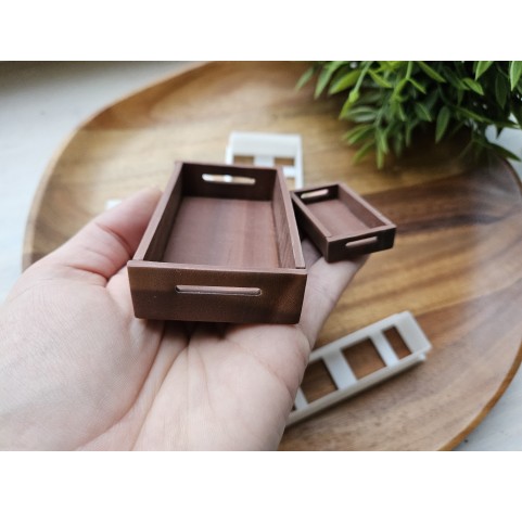 "Kitchen tray, style 3, modern", 1:6, 1:12 scale clay cutters or FULL set