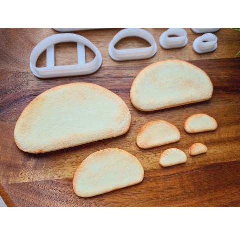 "Bread slice", set of 8, cutters one clay cutter or FULL set