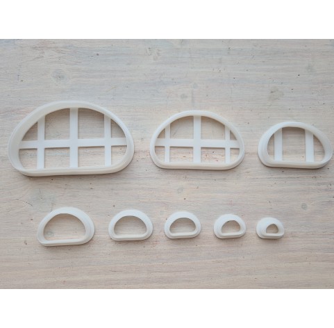 "Bread slice", set of 8, cutters one clay cutter or FULL set