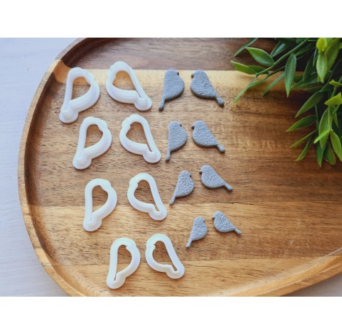 "Bird silhouette", 4 sets of 2 parts, one clay cutter or FULL set