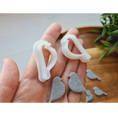 "Bird silhouette", 4 sets of 2 parts, one clay cutter or FULL set