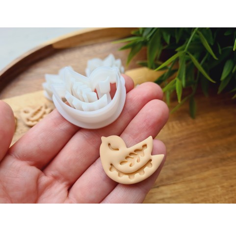 "Bird with ornament", 2 sets of 2 parts, one clay cutter or FULL set
