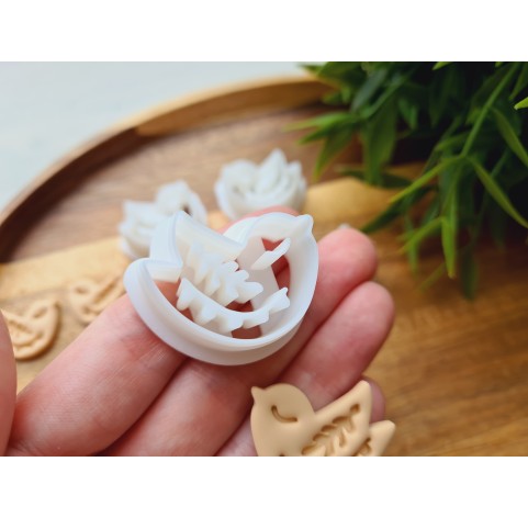 "Bird with ornament", 2 sets of 2 parts, one clay cutter or FULL set