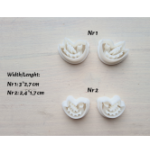 "Bird with ornament", 2 sets of 2 parts, one clay cutter or FULL set