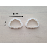 "Cloud, style 1", set of 2 cutters