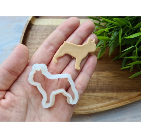 "French bulldog", set of 4 cutters, one clay cutter or FULL set