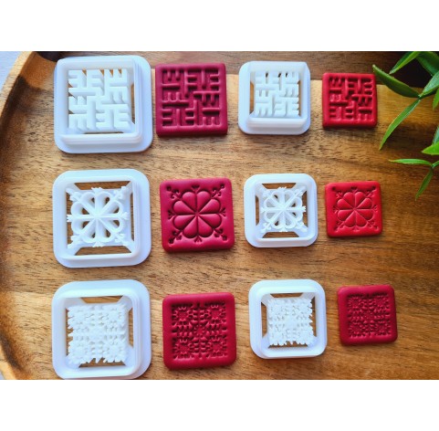 "Latvian signs, style 1",  set of 6 cutters, one clay cutter or FULL set