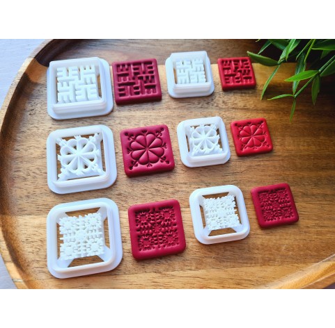"Latvian signs, style 1",  set of 6 cutters, one clay cutter or FULL set