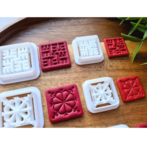 "Latvian signs, style 1",  set of 6 cutters, one clay cutter or FULL set