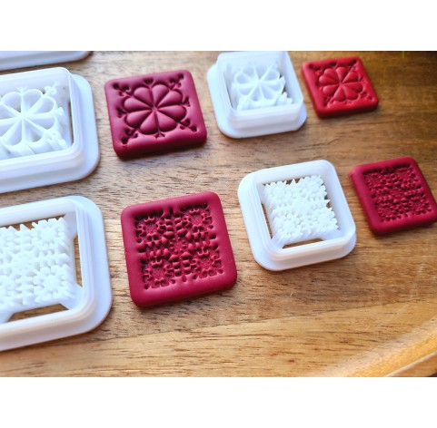 "Latvian signs, style 1",  set of 6 cutters, one clay cutter or FULL set