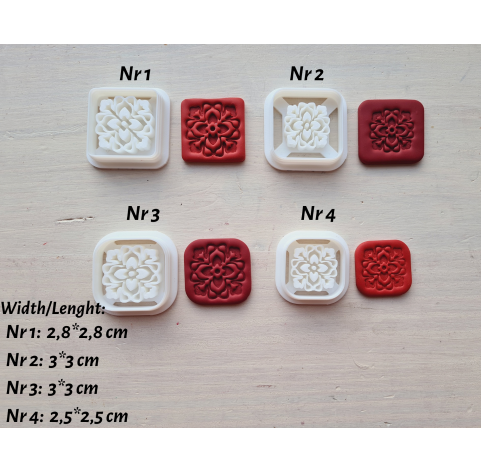 "Latvian signs, style 2", set of 4 cutters, one clay cutter or FULL set "Latvian signs, style 2", set of 4 cutters, one clay cutter or FULL set