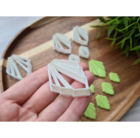 "Earring, style 4, art deco", set of 9 cutters, one clay cutter or FULL set